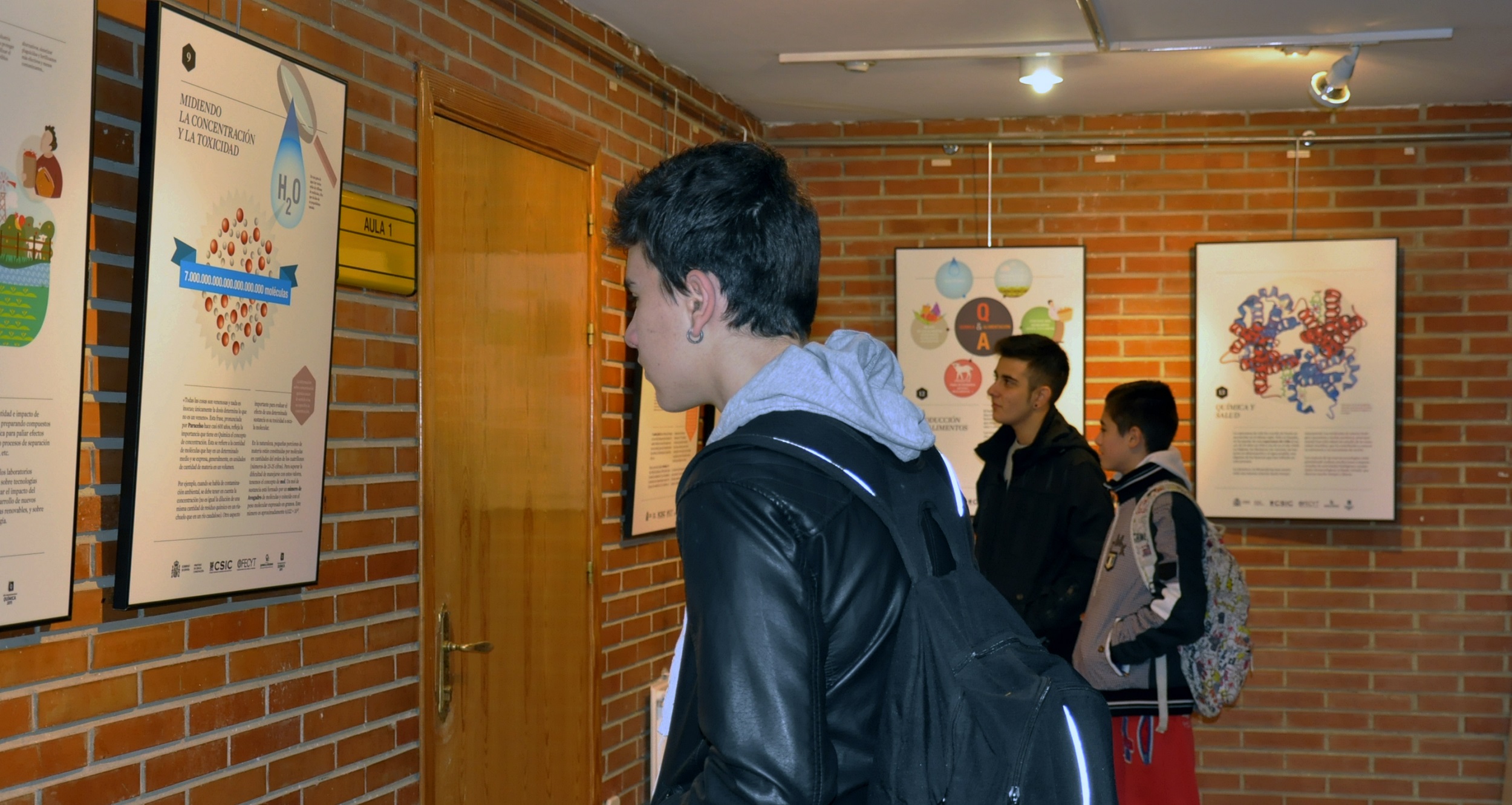 audioguías, exposición, química
